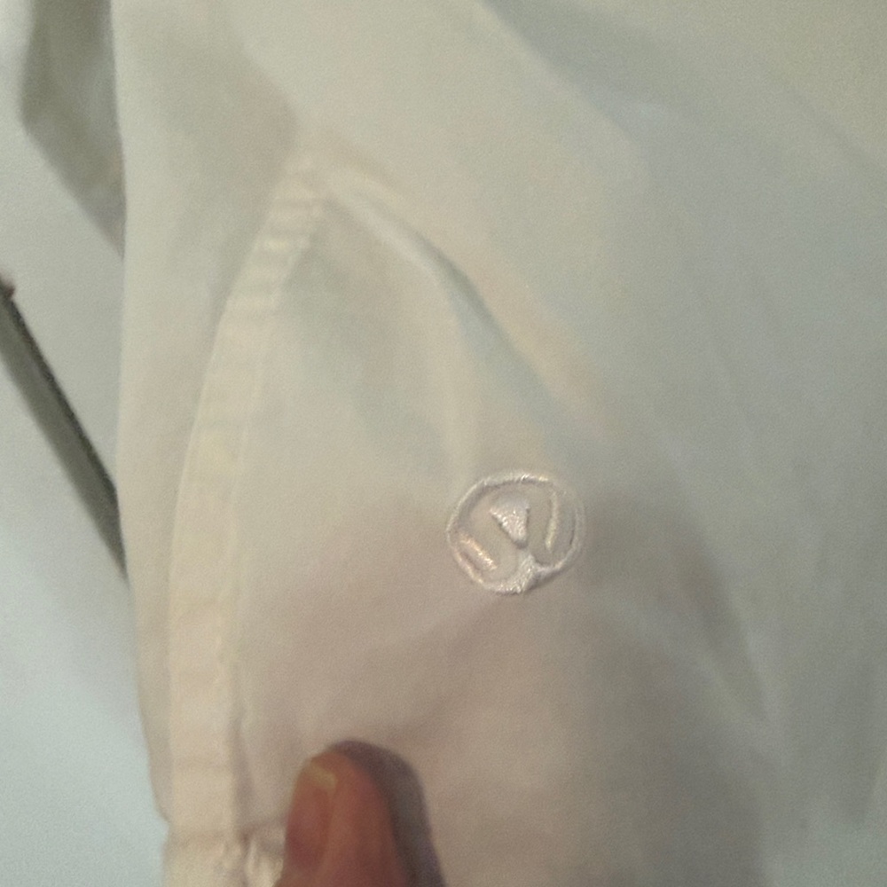 lululemon athletica womens White Button-Down Shirt - Picture 5 of 5